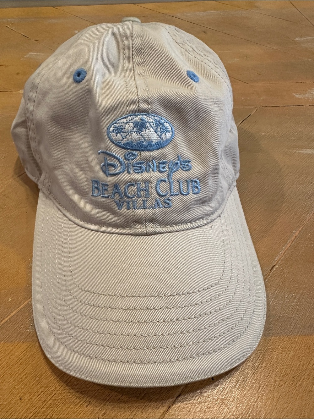 Disney Beach Club Villas Embroidered Cap - Light Gray & Blue